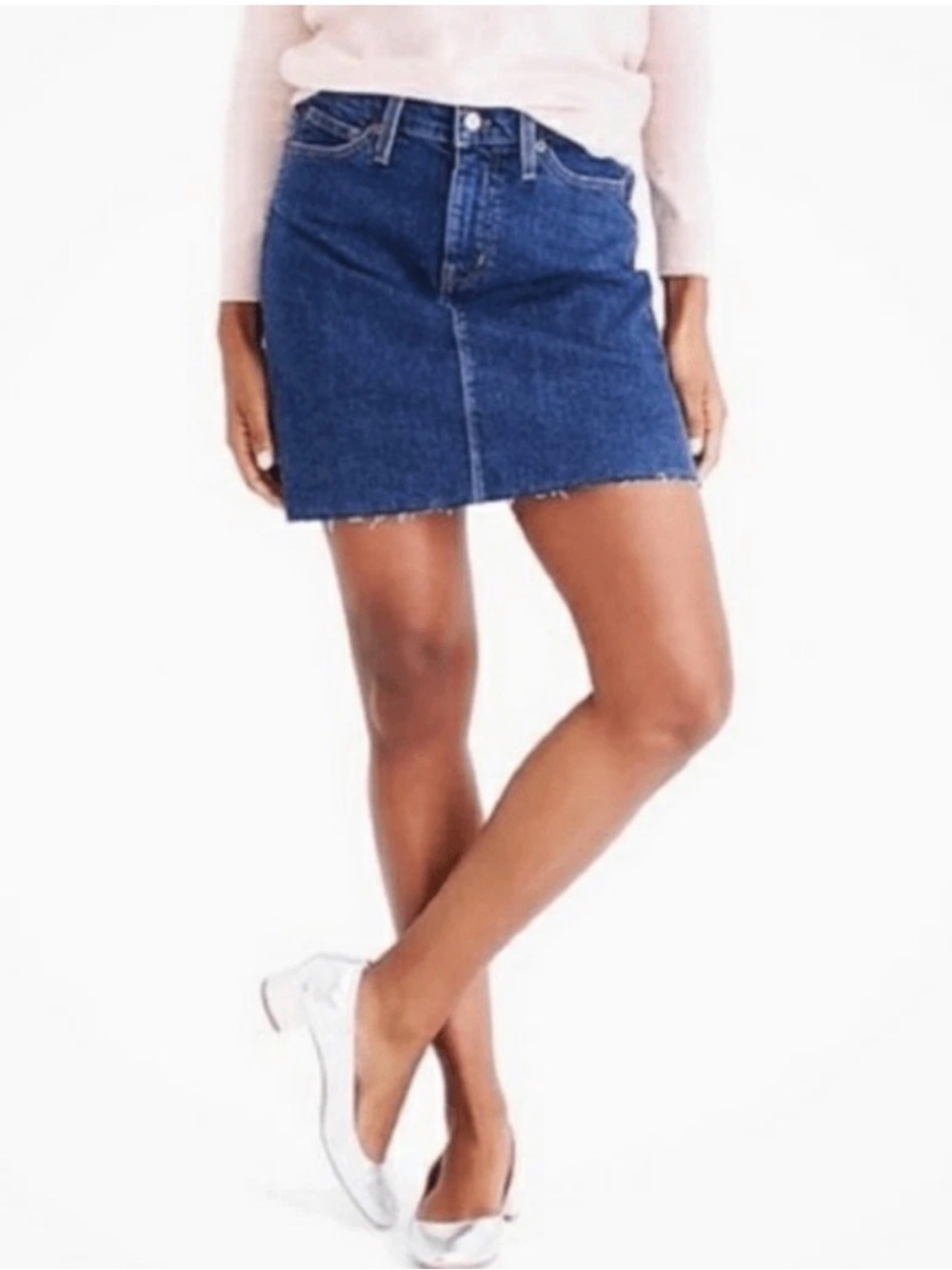 J. Crew Blue Denim Mini Skirt